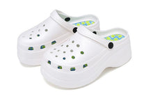 Load image into Gallery viewer, Summer Women Clogs Quick Dry Rainbow Tie Thick Wedges Garden Shoes Beach Sandals Flip Flops For Women Slipper Lightweight Home Slip On Walking Casual Art Painted Travel Holiday Shoes
