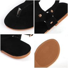 Load image into Gallery viewer, Summer Women's Sandals Fashion Fat Bottom Female Clip Toe Shoes Outdoor Beach Sandal Flat Sandal Ankle Strap Open Toe Breathable Summer Sandals Adjustable Buckle Strap Women Sandals