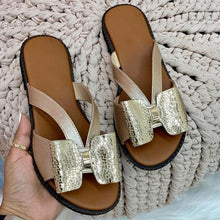 Load image into Gallery viewer, Summer Women Slippers Cute Butterfly-Knot Casual Sandals Lady Slides Flats Slip-On Women Shoes Butterfly Slippers Soft Bottom Comfy Sandals Bathroom Garden Casual Slippers Open-Toe Breathable Travel Shoes
