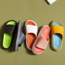 Load image into Gallery viewer, Summer Women Slippers Runway Shoes Outdoor Slides Men Flip Flops Thick Sole Non-slip Beach Pool Outdoor Slippers Anti-Slip Shower Spa Bath Pool Gym Slides Flip Flop Open Toe Comfortable Soft Sandals Casual Shoes