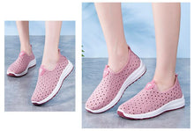 Load image into Gallery viewer, Summer Womens Shoes Breathable Mesh Sneakers Slip On Flats Espadrilles Fashion Trainers Women Comfortable Pink Couple Shoes Outdoor Walking Footwear Shoes