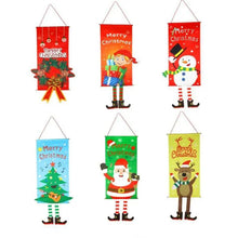 Load image into Gallery viewer, Super Cute Merry Christmas Decorations For Home Ornaments Garland New Year Xmas Door Decor Hanging Cloth Gifts