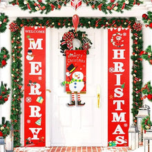 Load image into Gallery viewer, Super Cute Merry Christmas Decorations For Home Ornaments Garland New Year Xmas Door Decor Hanging Cloth Gifts