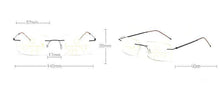 Load image into Gallery viewer, Super Light Multifocal Progressive Reading Glasses For Men And Women Anti Blue Light Near Far Sight Eyewear For Men And Women Rimless Progressive Multifocus Reading Glasses Blue Light Blocking No Line Multifocal Computer Readers for Women Men