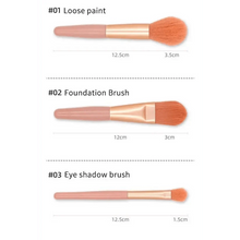 Load image into Gallery viewer, Super Luxury Quality Amazing 8Pcs Mini Travel Portable Soft Makeup Brushes Set Cosmetic Powder Eye Shadow Foundation Blush Blending Beauty Make Up Brush Tool