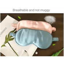 Load image into Gallery viewer, Super Smooth Mulberry Silk Sleep Eye Mask & Blindfold With Elastic Strap Travel Eye Patch Soft Nap Eye Patch Eye Cover Eyeshade for Night Sleeping Mask For Women