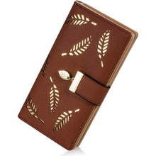 Load image into Gallery viewer, Sweet Cute Women's Long Leaf Bifold Wallet