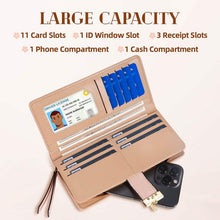 Load image into Gallery viewer, Sweet Cute Women's Long Leaf Bifold Wallet