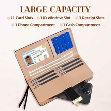 Load image into Gallery viewer, Sweet Cute Women's Long Leaf Bifold Wallet