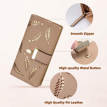 Load image into Gallery viewer, Sweet Cute Women's Long Leaf Bifold Wallet