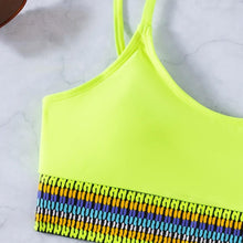 Load image into Gallery viewer, Swimwear Women Ribbed Bathing Suit Female Push Up Bikini Set Women's Bathing Suit Lace up Bikini Ribbed Two Piece Swimsuit Beachwear High Waist Bikini Women's Swimsuit