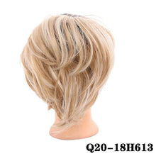 Load image into Gallery viewer, Synthetic Messy Bun Scrunchie Chignon With Elastic Hair Bands Donut Straight Ponytail Hair Pieces For Women Hair Extensions Clip in Hair Extension For Volumized Hair Buns For Girls