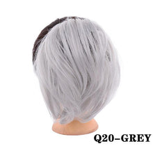 Load image into Gallery viewer, Synthetic Messy Bun Scrunchie Chignon With Elastic Hair Bands Donut Straight Ponytail Hair Pieces For Women Hair Extensions Clip in Hair Extension For Volumized Hair Buns For Girls