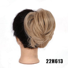 Load image into Gallery viewer, Synthetic Messy Bun Scrunchie Chignon With Elastic Hair Bands Donut Straight Ponytail Hair Pieces For Women Hair Extensions Clip in Hair Extension For Volumized Hair Buns For Girls