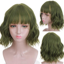 Load image into Gallery viewer, Synthetic Wigs For Women Daily Cosplay Long Water Wave Lolita Wig With Bangs Cold Brown Heat Resistant Hair Bob Wigs For Black Women Cosplay Wigs For Women Gifts for Girlfriends