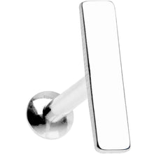 Load image into Gallery viewer, 1/4 9mm Steel Rectangle Internal Thread Daith Cartilage Tragus