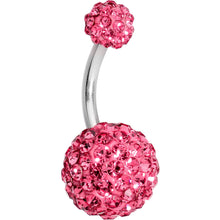 Load image into Gallery viewer, Multi Color Gem Candy Cluster Belly Ring Set of 5