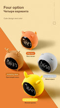 Load image into Gallery viewer, Table Clock Cute Alarm Clock Cute Toddler Alarm Clock Dimming Sleep Training Clock with Night Light Kids Wake Up Clock USB Rechargeable Easy Setting Kids Bedside Kids Night Wake Up Light Multi Function Alarm Clock for For Child Children Home Decoration