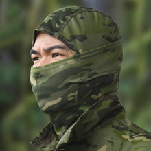 Load image into Gallery viewer, Tactical Camouflage Balaclava Full Face Mask CS Wargame Army Hunting Cycling Sports Helmet Liner Military Multiamp CP Skating Hat Motorbike Biker Racing Breather Mask Tactical Airsoft Cap Scarf Mask Ski Hat Spring Summer For Men Women