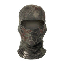 Load image into Gallery viewer, Tactical Camouflage Balaclava Full Face Mask CS Wargame Army Hunting Cycling Sports Helmet Liner Military Multiamp CP Skating Hat Motorbike Biker Racing Breather Mask Tactical Airsoft Cap Scarf Mask Ski Hat Spring Summer For Men Women