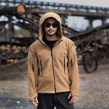 Load image into Gallery viewer, Tactical Jacket Combat Jacket Outdoor Sports Hiking Men's Lightweight Soft Jacket Warm Multi-Pockets Outdoor Hooded Jacket Adventure Jacket For Hiking Training
