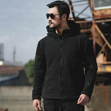 Load image into Gallery viewer, Tactical Jacket Combat Jacket Outdoor Sports Hiking Men's Lightweight Soft Jacket Warm Multi-Pockets Outdoor Hooded Jacket Adventure Jacket For Hiking Training