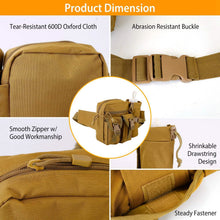 Load image into Gallery viewer, Tactical Waist Bag Utility Pouch Belt Bag with Water Bottle Pouch