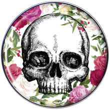Load image into Gallery viewer, Floral Border Skull Tragus Cartilage Earring