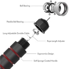 Load image into Gallery viewer, Tangle-Free Rapid Speed Jumping Rope Cable With Ball Bearings Steel Skipping Rope Adjustable Rapid Speed Jumping Ropes Cable Foam Handles Steel Jump Ropes For Gym Fitness Home Exercise