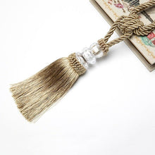 Load image into Gallery viewer, Tassel Curtain Tieback Crystal Bead Hanging Ball Tie Room Accessories Holder Buckle Rope Bandage Holdback Window Shade Curtain Tie Back Tassel Tie Backs for Curtain Beautiful Curtain Holdback Rope