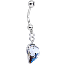 Load image into Gallery viewer, Handmade Big Bling Dangle Belly Ring Created with Crystals