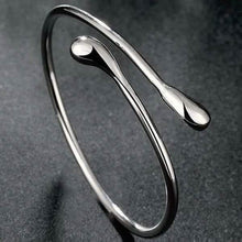Load image into Gallery viewer, Teardrop Bangle in Sterling Silver