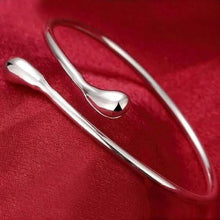 Load image into Gallery viewer, Teardrop Bangle in Sterling Silver