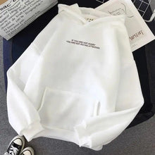 Load image into Gallery viewer, Teens Girls Funny Letter Oversized Hoodies Women Sweatshirts Hooded Sweats Long Sleeve Autumn Warm Women's Clothing Letter Slogan Printed Oversized Hoodies Autumn Black Tops Streetwear