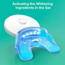 Load image into Gallery viewer, Teeth Whitening Gel Kit with 6 Teeth Cleaning Gel + 2 Dental Trays + Cleaning Led Light