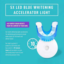 Load image into Gallery viewer, Teeth Whitening Gel Kit with 6 Teeth Cleaning Gel + 2 Dental Trays + Cleaning Led Light
