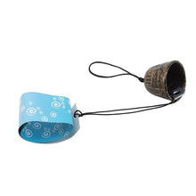 Load image into Gallery viewer, Temple Bell Pendant Lucky Wind Chimes Japanese Lucky Feng Shui Small Wind Chime Sound Clapper Home Garden Outdoor Decor Gift Cast Iron Outdoor For Good Luck Home Garden Patio Hanging Decoration Gift
