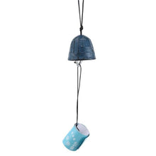 Load image into Gallery viewer, Temple Bell Pendant Lucky Wind Chimes Japanese Lucky Feng Shui Small Wind Chime Sound Clapper Home Garden Outdoor Decor Gift Cast Iron Outdoor For Good Luck Home Garden Patio Hanging Decoration Gift