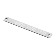 Load image into Gallery viewer, Temporary Car Parking Card Telephone Number Card Notification Car Phone Holder with Car Temporary Parking Phone Numbers Card, Universal Car Dashboard Windscreen Phone Stand Bracket Night Light Sucker Plate Car Styling Phone Number Card