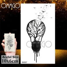 Load image into Gallery viewer, Temporary Tattoos Seahorse Dolphin Sticker Watercolor Custom Body Tattoo For Children Women
