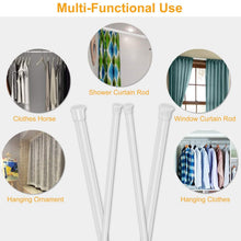 Load image into Gallery viewer, Tension Curtain Rod Spring Load Adjustable Curtain Pole