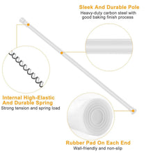 Load image into Gallery viewer, Tension Curtain Rod Spring Load Adjustable Curtain Pole
