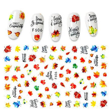 Load image into Gallery viewer, The New 3D Nail Sticker Cool English Letter stickers for nail Foil Love Heart Design Fashion Manicure Stickers Girls Manicure Decoration Nail Art Supplies 3D Self-Adhesive Nail Decals Designer Nail Stickers for Acrylic Nails
