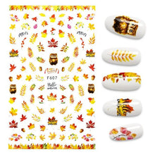 Load image into Gallery viewer, The New 3D Nail Sticker Cool English Letter stickers for nail Foil Love Heart Design Fashion Manicure Stickers Girls Manicure Decoration Nail Art Supplies 3D Self-Adhesive Nail Decals Designer Nail Stickers for Acrylic Nails