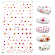 Load image into Gallery viewer, The New 3D Nail Sticker Cool English Letter stickers for nail Foil Love Heart Design Fashion Manicure Stickers Girls Manicure Decoration Nail Art Supplies 3D Self-Adhesive Nail Decals Designer Nail Stickers for Acrylic Nails