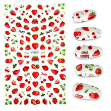 Load image into Gallery viewer, The New 3D Nail Sticker Cool English Letter stickers for nail Foil Love Heart Design Nails Accessories Fashion Manicure Sticker Stickers Girls Manicure Decoration Nail Art Supplies 3D Self-Adhesive Nail Decals Designer Nail Stickers for Acrylic Nails