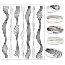 Load image into Gallery viewer, The New 3D Nail Sticker Cool English Letter stickers for nail Foil Love Heart Design Nails Accessories Fashion Manicure Sticker Stickers Girls Manicure Decoration Nail Art Supplies 3D Self-Adhesive Nail Decals Designer Nail Stickers for Acrylic Nails