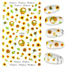 Load image into Gallery viewer, The New 3D Nail Sticker Cool English Letter stickers for nail Foil Love Heart Design Nails Accessories Fashion Manicure Sticker Stickers Girls Manicure Decoration Nail Art Supplies 3D Self-Adhesive Nail Decals Designer Nail Stickers for Acrylic Nails