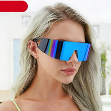 Load image into Gallery viewer, The New Sports Polarized Sunglasses UV400 Outdoor Cycling Glasses Sunglasses For Women & Men New Blue Frame Rimless Rectangle Shape Sun Glasses For Unisex Design New Mirrored Wind Proof Sport Eyeglasses For Sunglasses