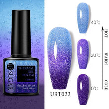 Load image into Gallery viewer, Thermal Shiny Nail Polish Change Color Effect Gel UV Semi Permanent Stylish Three Layer Effect For Womens